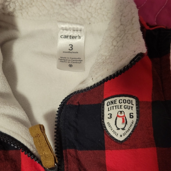 Carters Plaid Vest - Picture 2 of 3